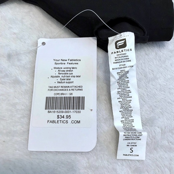 Fabletics NWT Performance Sports Bra Women S - Picture 7 of 8